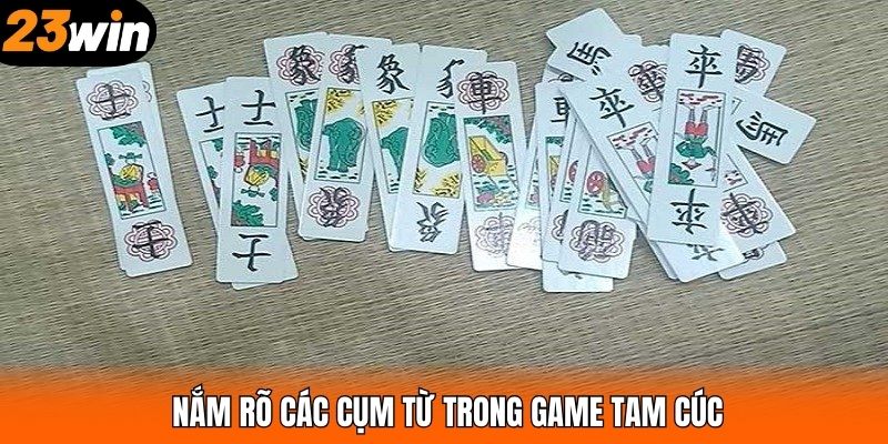 Nắm rõ các cụm từ trong game tam cúc